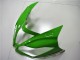 2013-2018 Kawasaki ZX6R Motorcycle Fairings - Green White Glossy Black UK