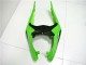 2013-2018 Kawasaki ZX6R Motorcycle Fairings - Green White Glossy Black UK