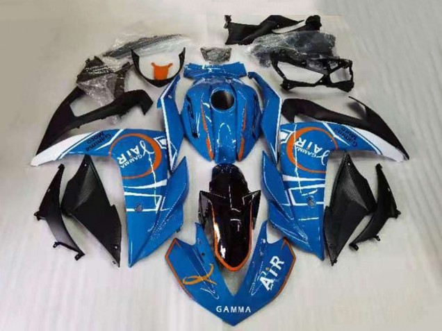 2015-2018 Yamaha YZF R3 Motorcycle Fairings - Blue White Black Orange UK