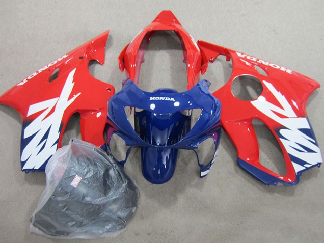 1999-2000 Honda CBR600 F4 Motorcycle Fairings - Red Dark Blue UK