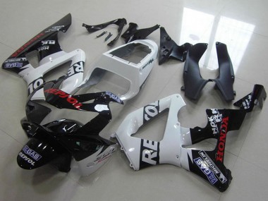 2000-2001 Honda CBR900RR 929 Motorcycle Fairings - White Glossy Black Red Repsol UK