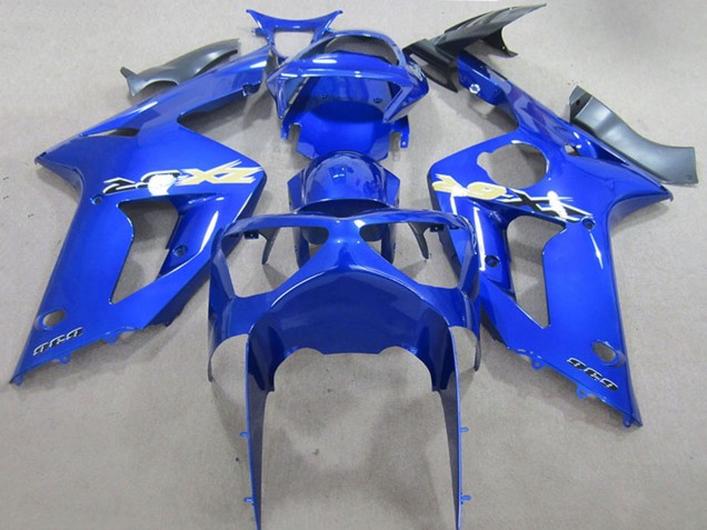 2003-2004 Kawasaki ZX6R Motorcycle Fairing - Blue UK