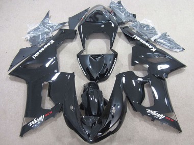 2005-2006 Kawasaki ZX6R Motorcycle Fairing - Glossy Black UK