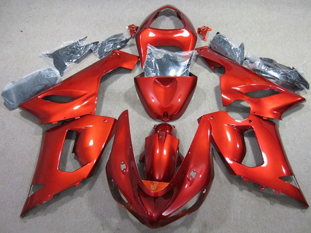 2005-2006 Kawasaki ZX6R Motorcycle Fairing - Red UK