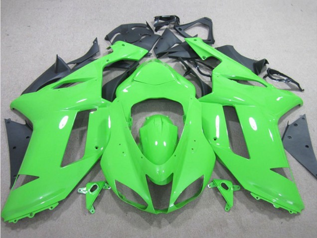 2007-2008 Kawasaki ZX6R Motorcycle Fairings - Green UK