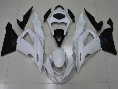 2013-2018 Kawasaki ZX6R Motorcycle Fairings - White Black 636 UK