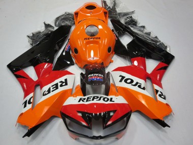 2013-2023 Honda CBR600RR Motorcycle Fairings - Orange White Red Glossy Black Repsol UK