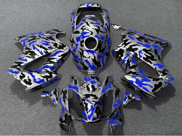 2002-2013 Honda VFR 800 Motorcycle Fairings - Blue Camouflage UK