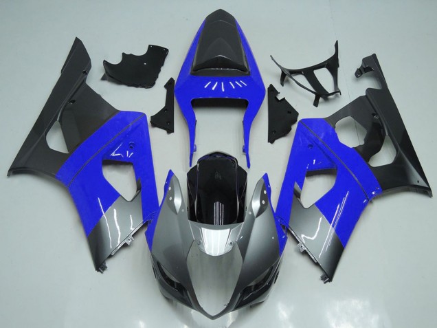 2003-2004 Suzuki GSXR 1000 Motorcycle Fairings - Blue Silver Black UK