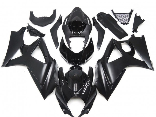 2007-2008 Suzuki GSXR 1000 Motorcycle Fairing Kits - Glossy Black Matte Black UK