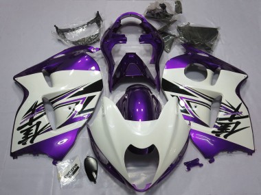 1996-2007 Suzuki GSXR 1300 Motorcycle Fairings - Glossy White Purple UK