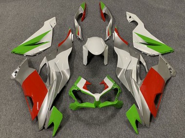 2019-2022 Kawasaki ZX6R Motorcycle Fairings - White Silver Green Red UK