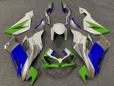 2019-2022 Kawasaki ZX6R Motorcycle Fairings - White Silver Green Blue UK