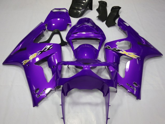 2003-2004 Kawasaki ZX6R Motorcycle Fairings - Purple UK