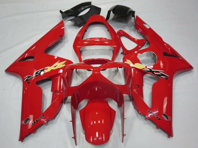 2003-2004 Kawasaki ZX6R Motorcycle Fairings - Red UK