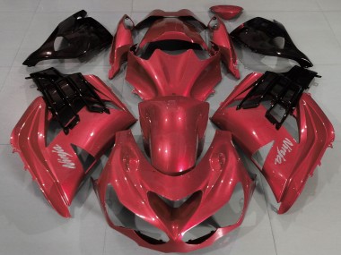 2012-2024 Kawasaki ZX14R ZZR1400 Motorcycle Fairings - Red Black UK