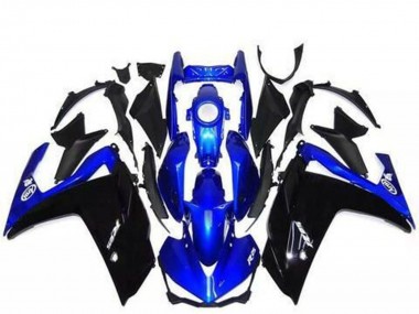 2015-2018 Yamaha R3 Motorcycle Fairings - Blue Glossy Black UK