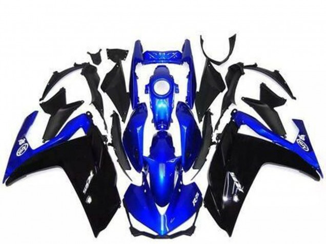2015-2018 Yamaha R3 Motorcycle Fairings - Blue Glossy Black UK