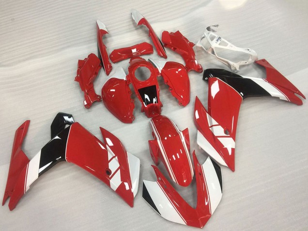 2015-2018 Yamaha R3 Motorcycle Fairing - Red White Glossy Black UK