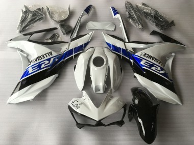 2015-2018 Yamaha R3 Motorcycle Fairings - White Blue Black UK