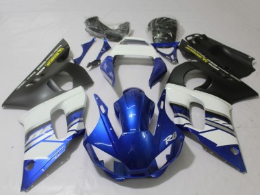 1998-2002 Yamaha R6 Motorcycle Fairings - White Blue Matte Black Yellow UK