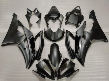 2008-2016 Yamaha R6 Bike Fairings - Glossy Black Matte Black UK