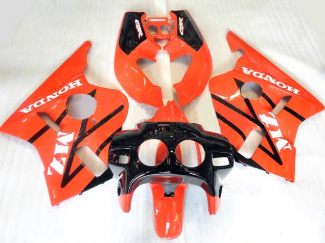 1987-1989 Honda CBR400RR NC23 Motorcycle Fairings - Orange Glossy Black UK