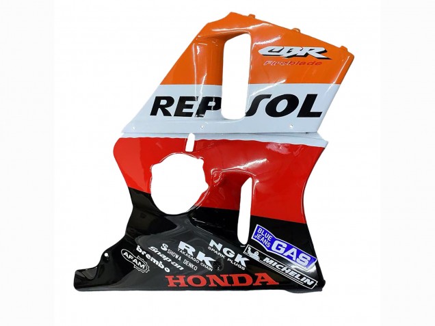 1987-1989 Honda CBR400RR NC23 Motorcycle Fairings - Orange White Red Glossy Black Repsol HRC UK