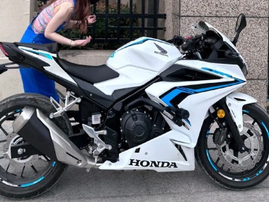 2022 Honda CBR400R Motorcycle Fairings - White Blue UK