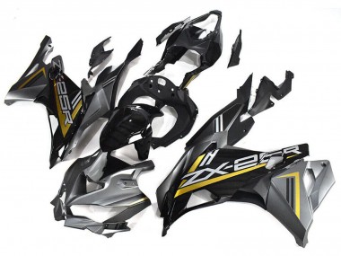 2019-2025 Kawasaki ZX25R ZX-25R Motorcycle Fairings - Grey Gold Glossy Black UK