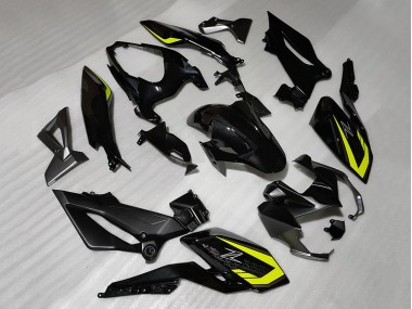 2018-2024 Kawasaki Z400 Motorcycle Fairings - Black Yellow UK