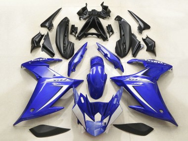 2009-2015 Yamaha FZ6R Motorcycle Fairing - Blue White UK