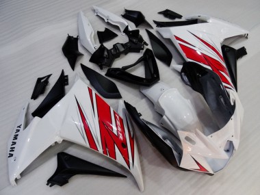 2009-2015 Yamaha FZ6R Motorcycle Fairings - White Red Black UK