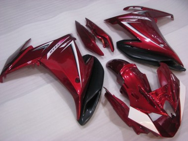 2009-2015 Yamaha FZ6R Motorcycle Fairings - Red White Black UK