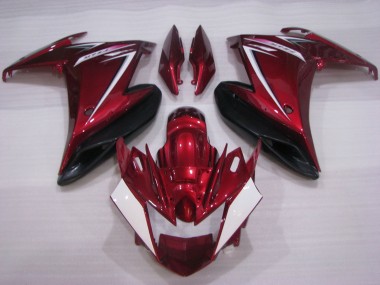 2009-2015 Yamaha FZ6R Motorcycle Fairings - Red White Black UK