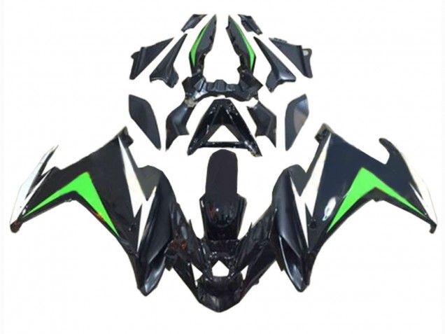 2009-2015 Yamaha FZ6R Motorcycle Fairings - Black White Green UK
