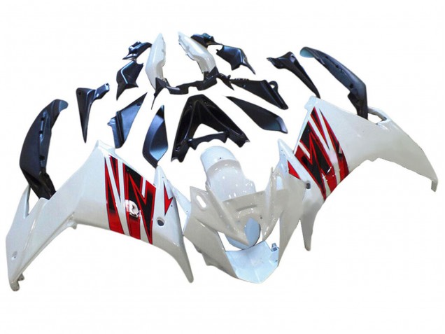 2009-2015 Yamaha FZ6R Motorcycle Fairings - White Red UK