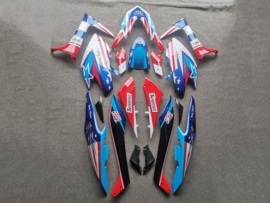 2019-2021 Yamaha TMAX560 Motorcycle Fairings - Light Blue Red Black UK