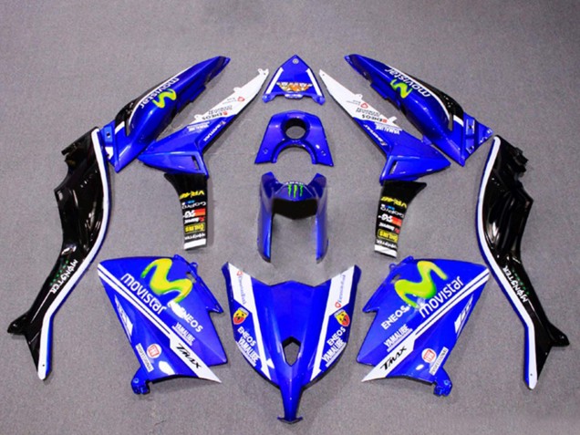 2012-2014 Yamaha TMAX530 Motorcycle Fairings - Blue Black White ENEOS MoviStar Yamalube Monster UK