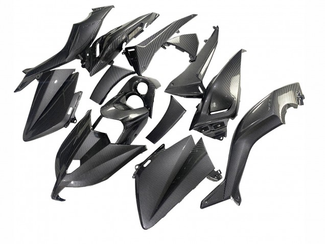 2012-2014 Yamaha TMAX530 Motorcycle Fairings - Black Carbon Fiber UK