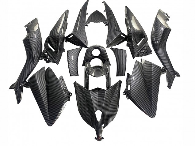 2012-2014 Yamaha TMAX530 Motorcycle Fairings - Black Carbon Fiber UK