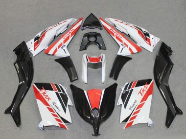 2012-2014 Yamaha TMAX530 Motorcycle Fairings - White Red Black Racing UK