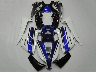 2012-2014 Yamaha TMAX530 Motorcycle Fairing - White Blue Black UK