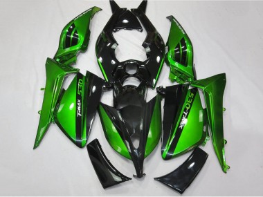 2012-2014 Yamaha TMAX530 Motorcycle Fairings - Glossy Green Black UK