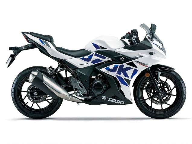 2017-2020 Suzuki GSX250R Motorcycle Fairings - White Blue Black UK