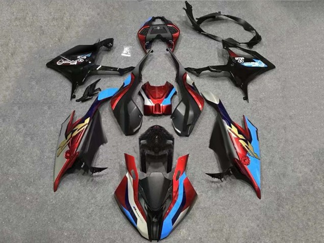 2019-2022 BMW S1000RR Motorcycle Fairing Kits - White Blue Red Black UK