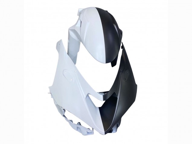 2023-2025 Kawasaki ZX6R Motorcycle Fairings - Black White with Flower UK