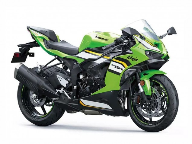 2023-2025 Kawasaki ZX6R Motorcycle Fairings - Green White Black Ninja UK
