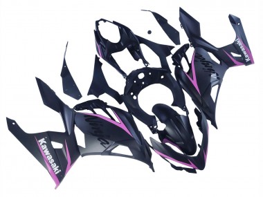 2018-2024 Kawasaki Ninja 400 Motorcycle Fairings - Matte Black Pink UK