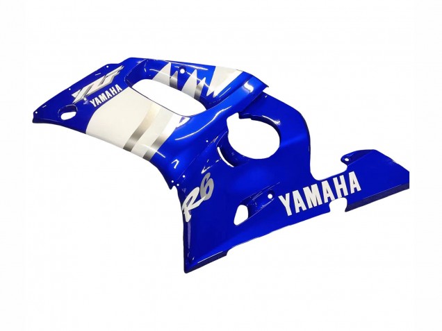 1998-2002 Yamaha YZF 600 R6 Motorcycle Fairings - Blue White UK